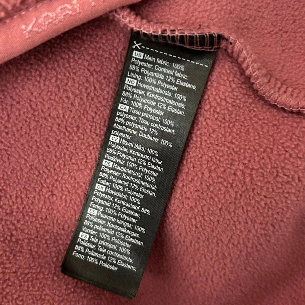 Kari Traa Jacket Womens Medium Rose Pink Rothe Sherpa Full Zip‎ Fleece Mock Neck